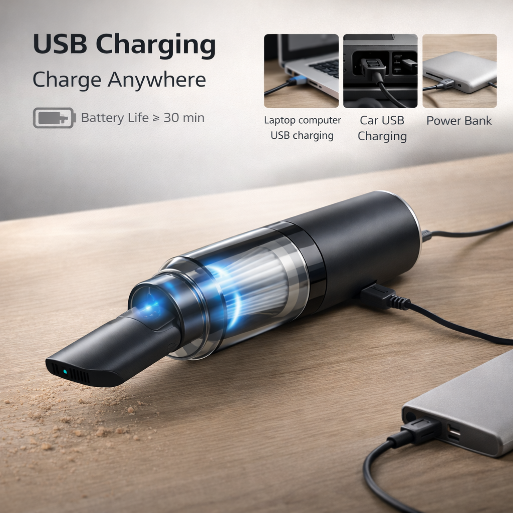 Vacuum Suction Cleaner- Portable Air Duster Wireless